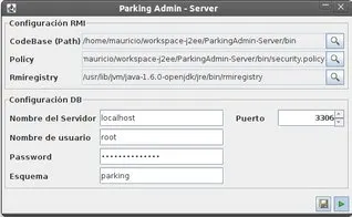 Administrador de Estacionamientos Screenshot