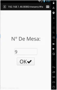 Administrador Mesero Screenshot